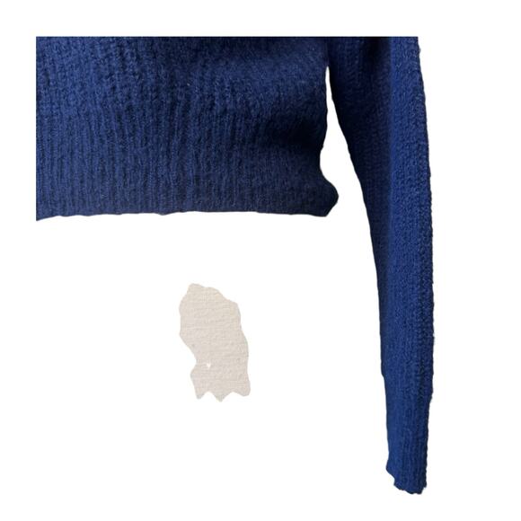 REFORMATION Alpaca Blend Mock Neck Navy Blue Sweater Size XS - Picture 9 of 9